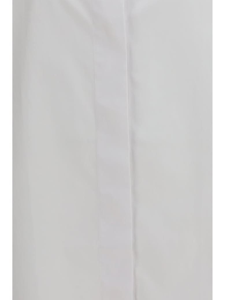high-collar shirt white by Selfnex