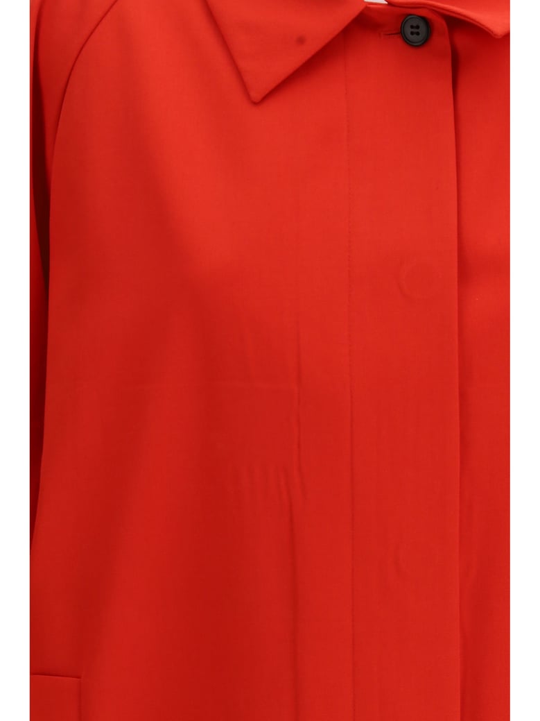 coat cotton gabardine red by Selfnex