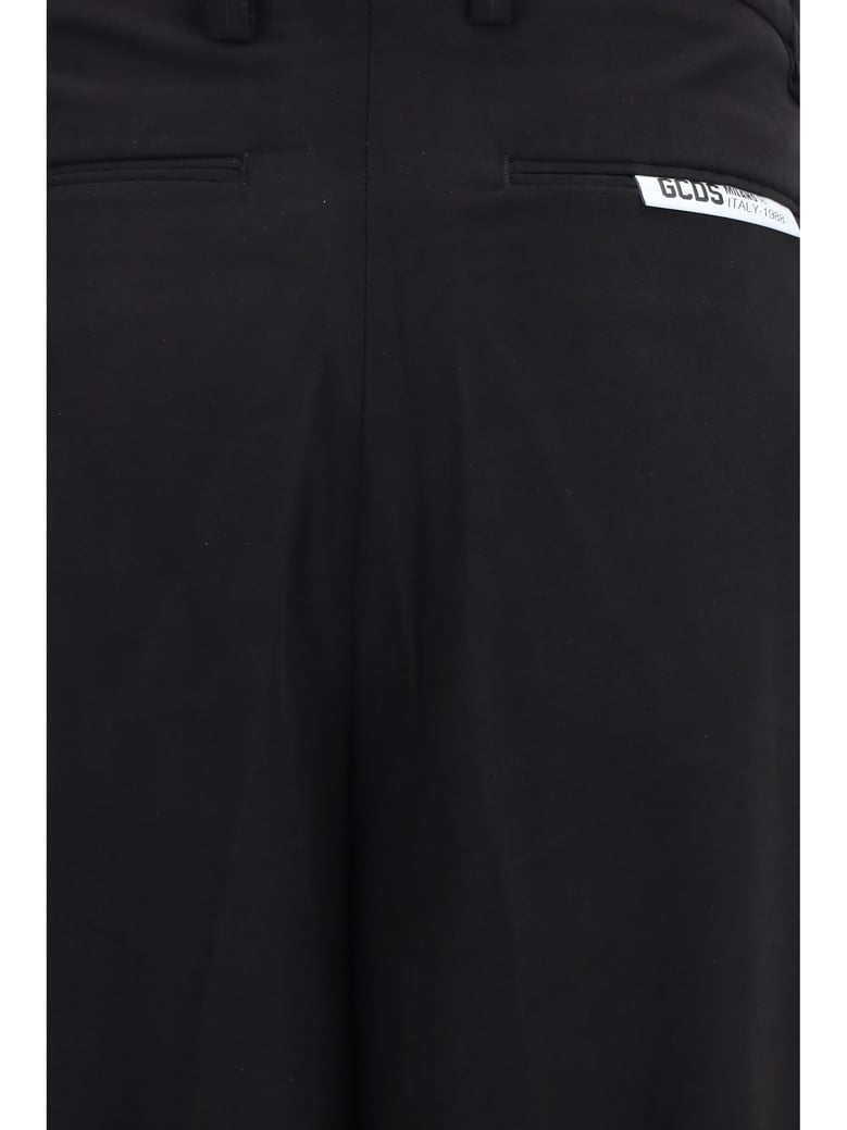 wide-leg tailored pants black by Selfnex