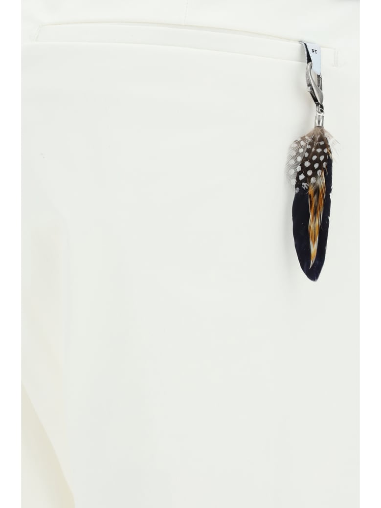 cotton trousers white by Selfnex
