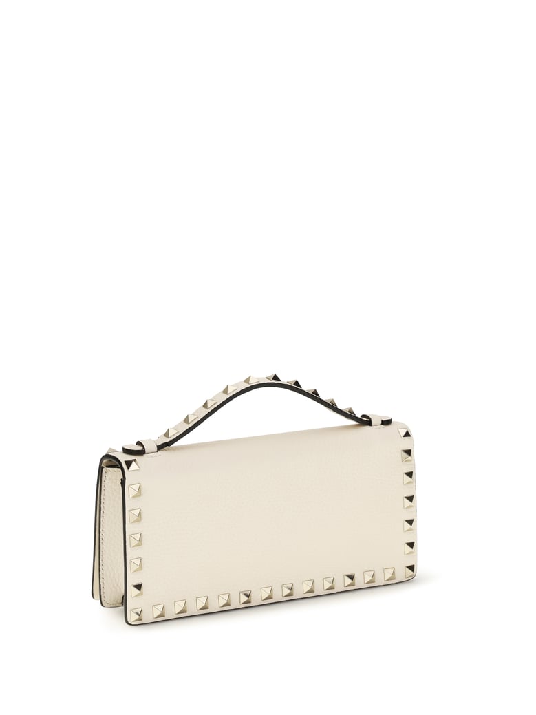 chain wallet rockstud light ivory by Selfnex
