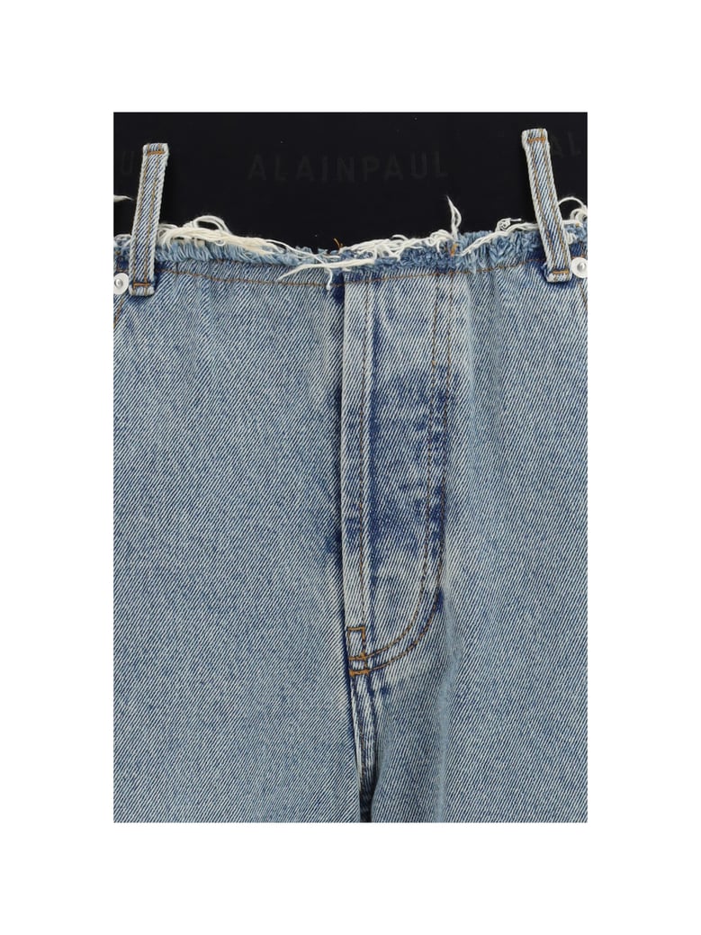high-waisted jeans blue wash by Selfnex