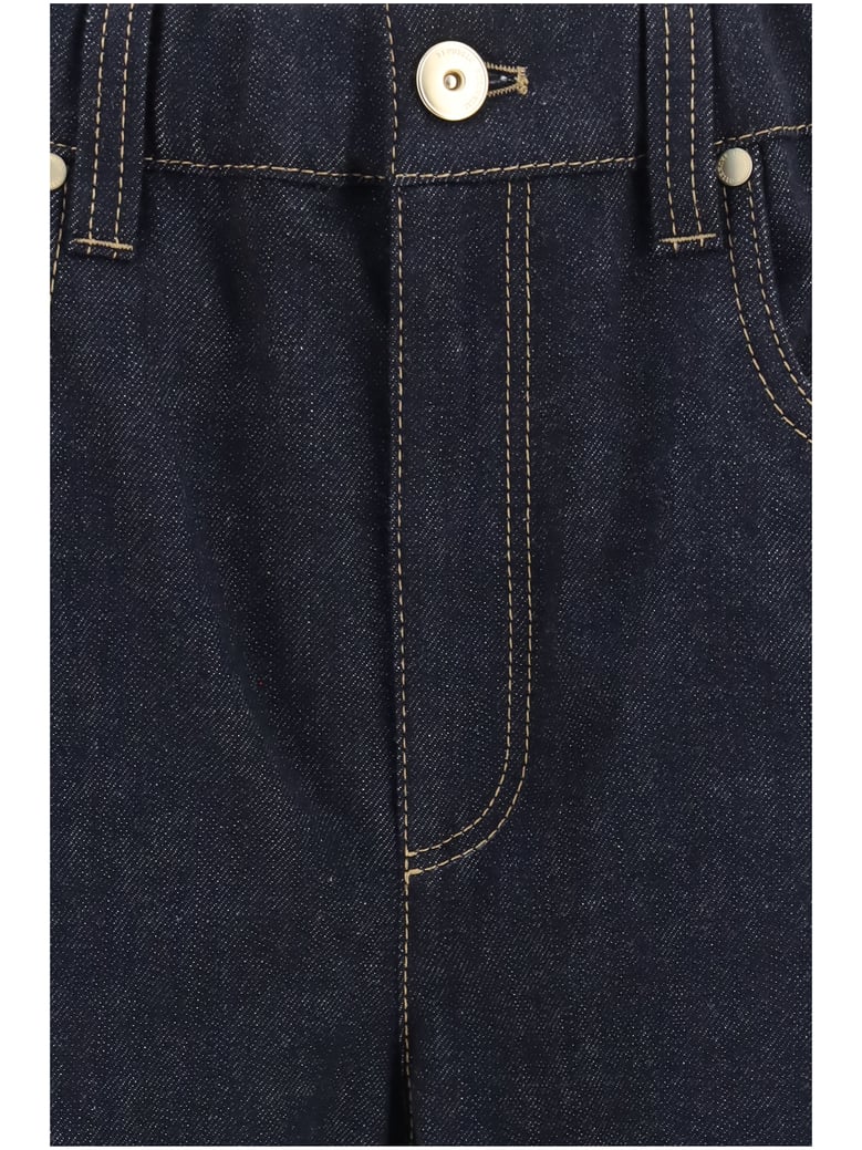 palazzo denim trousers blue by Selfnex