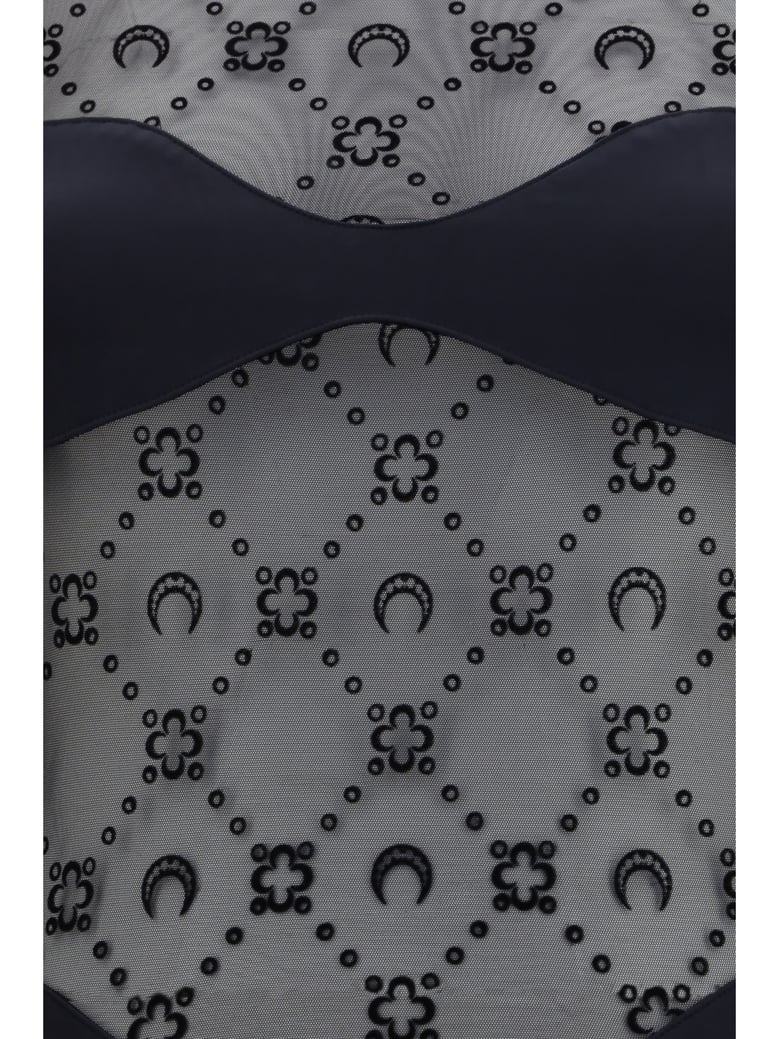 mesh body moon motif black by Selfnex