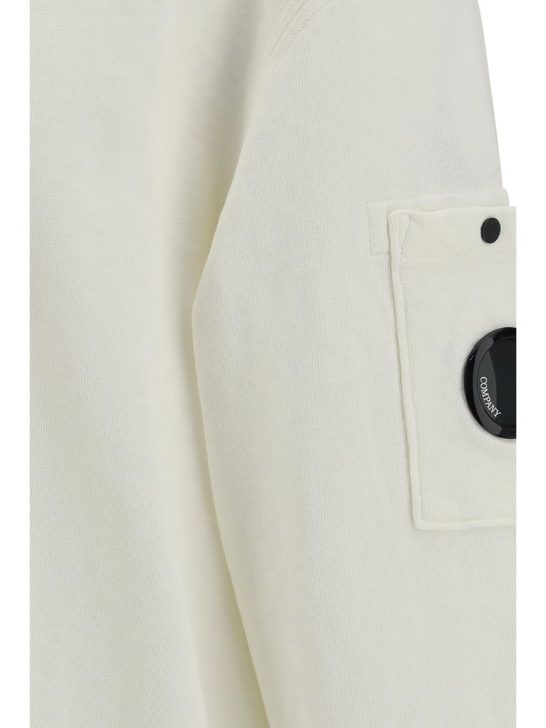 crewneck sweatshirt gauze white by Selfnex