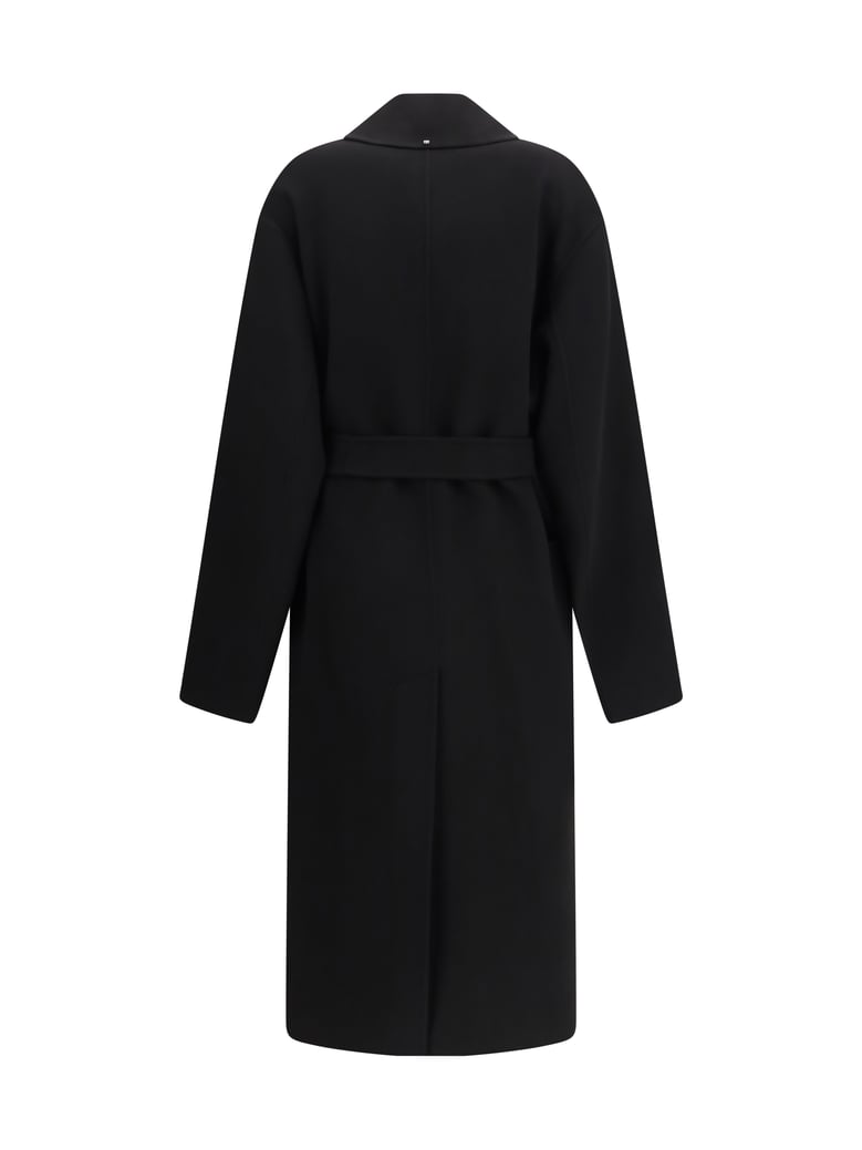 wool coat black by Selfnex