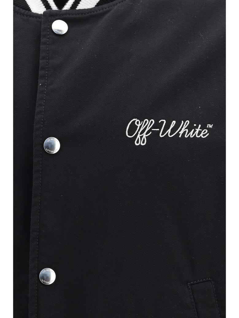 varsity jacket script cotgab black/white by Selfnex