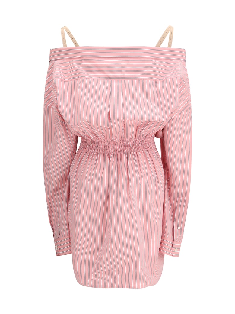 dress striped pink by Selfnex