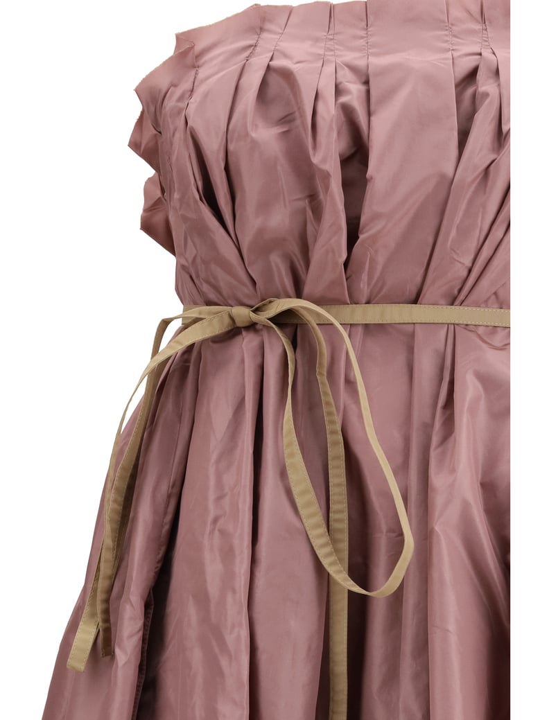taffeta maxi dress pink by Selfnex