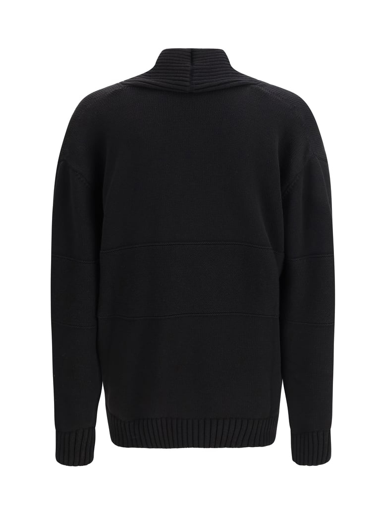 knit cardigan black by Selfnex