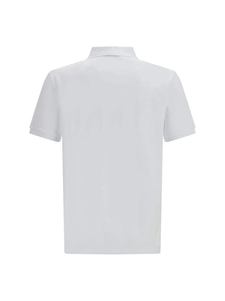 polo shirt cotton white print by Selfnex