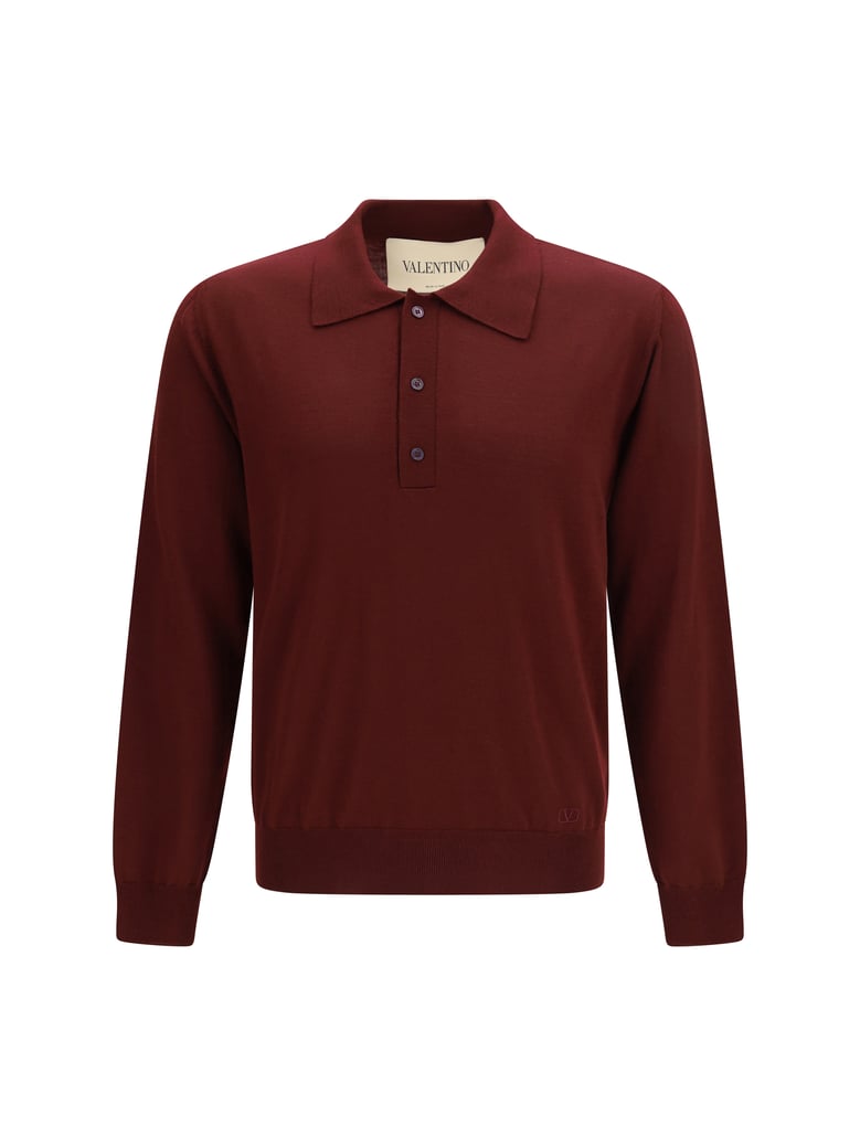 polo shirt vlogo bordeaux by Selfnex