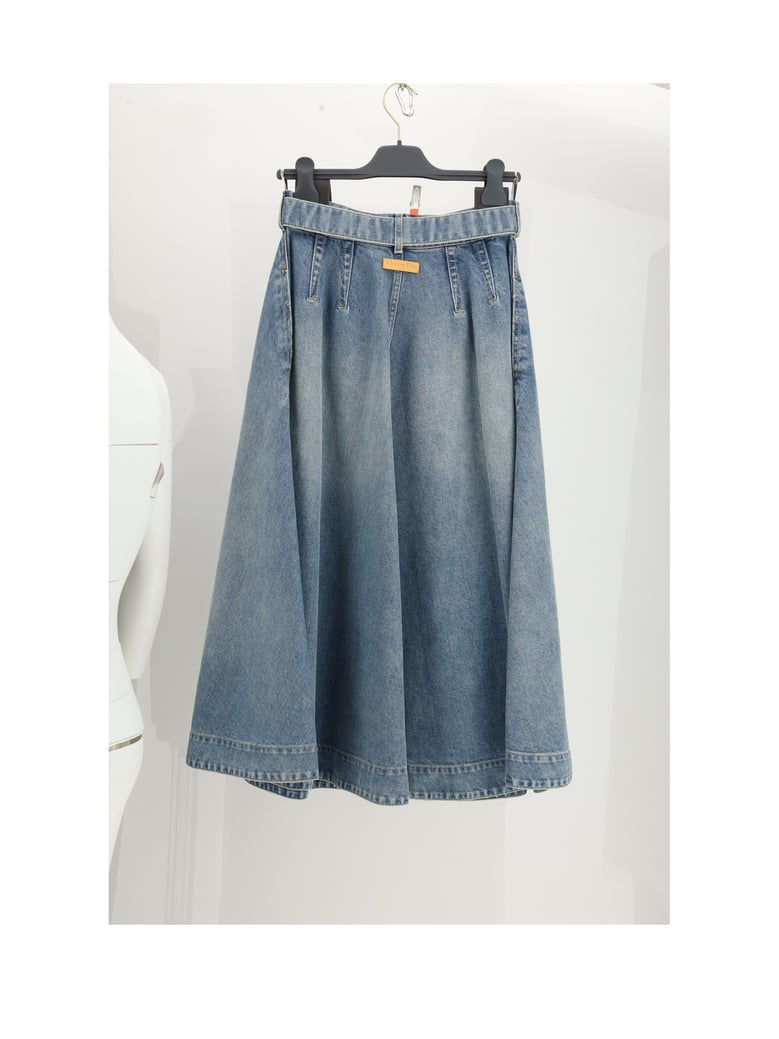 skirt eth-jupe denim blue by Selfnex