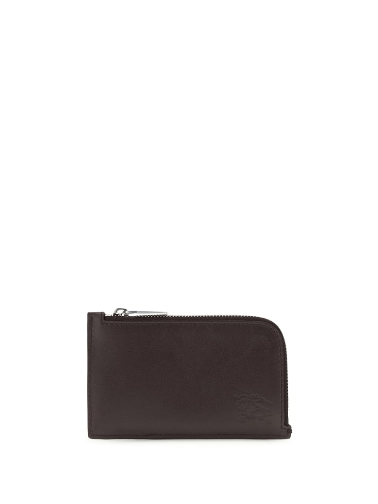 card holder check sand calfskin by Selfnex