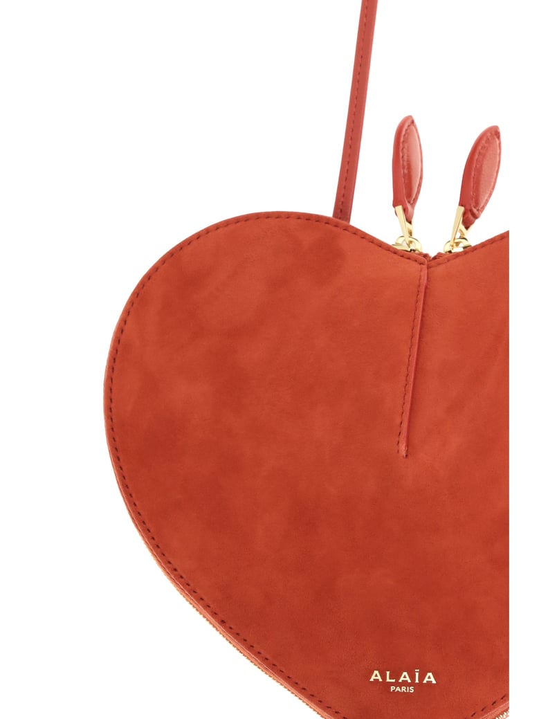 shoulder bag cœur bimaterial burnt orange by Selfnex