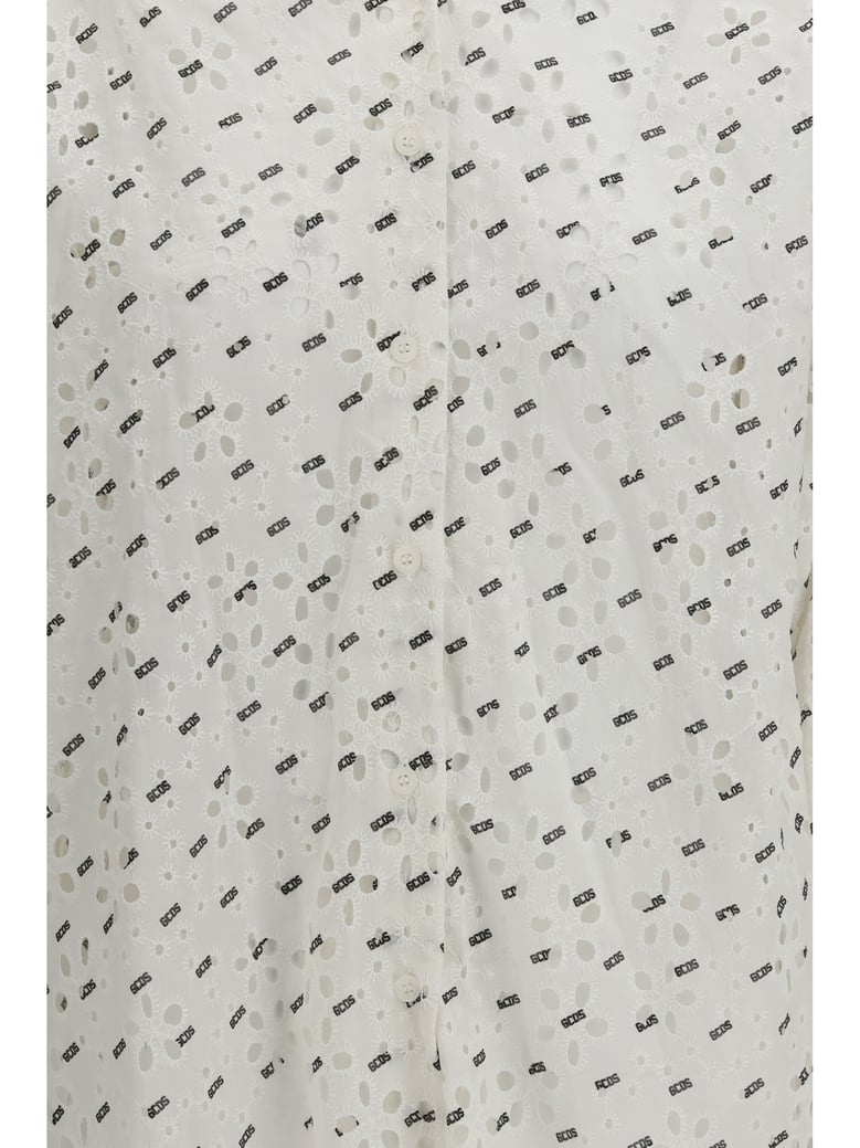shirt broderie anglaise optic white/black by Selfnex