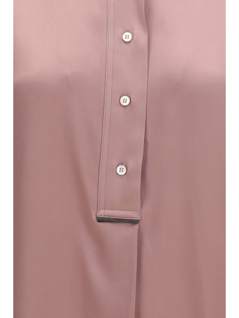 silk shirt dusty rose by Selfnex