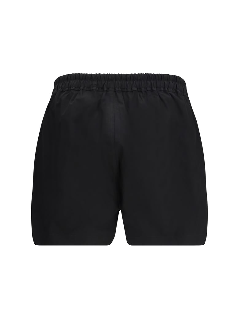 cotton drawstring shorts black by Selfnex