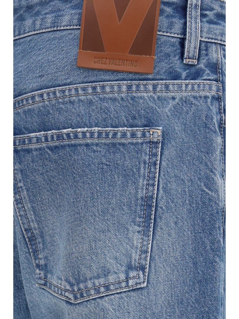 straight-leg jeans medium blue by Selfnex