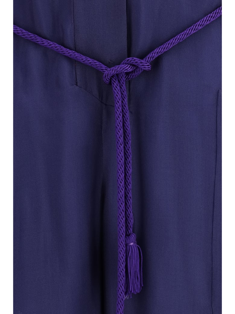 jumpsuit viscose and silk gauze blue by Selfnex