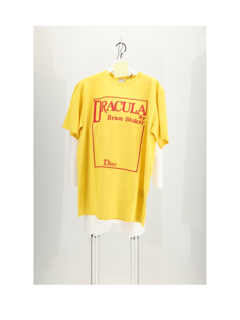 t-shirt dracula print yellow by Selfnex