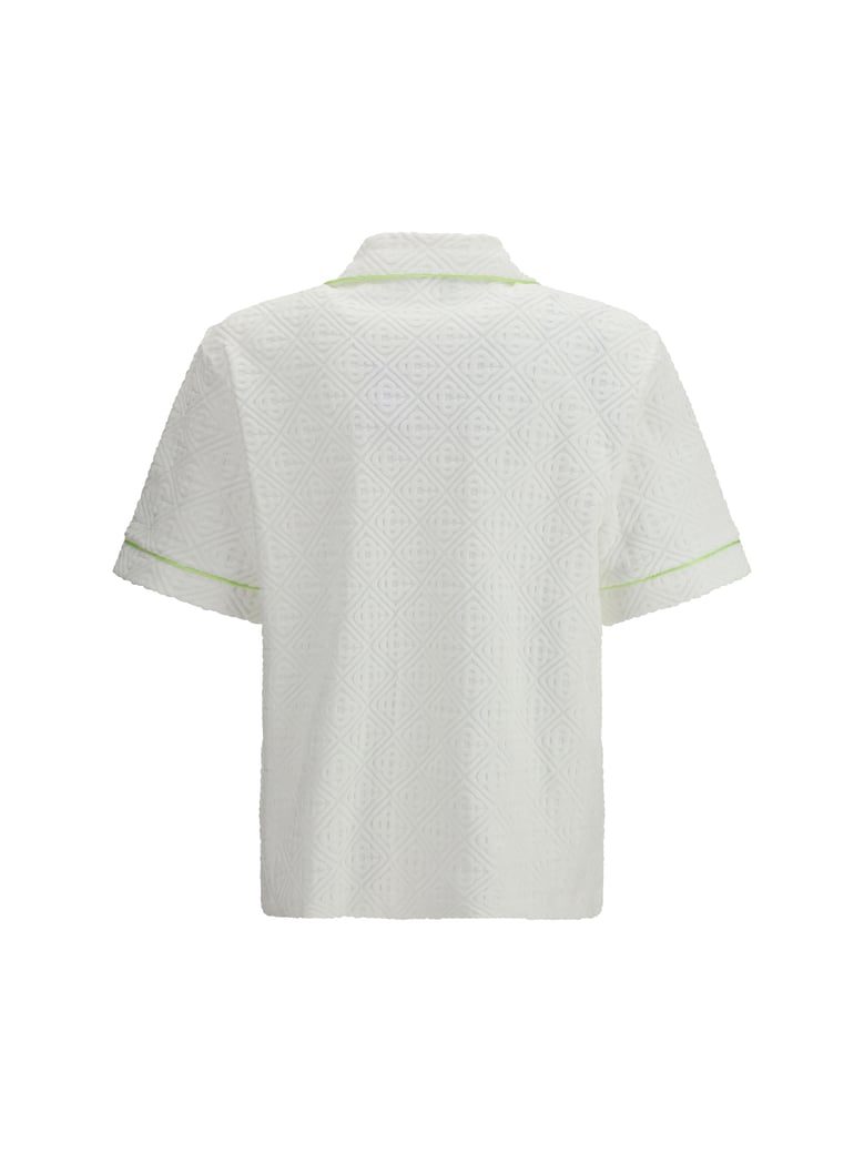 polo shirt with logo white by Selfnex