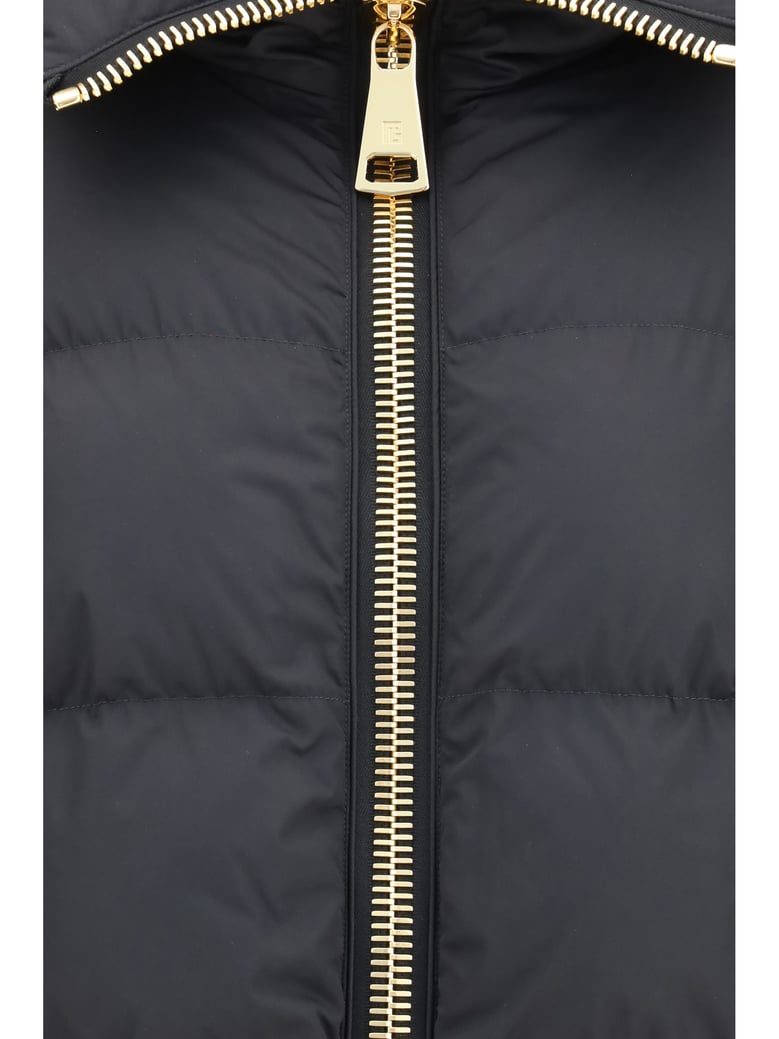 jacket padded high-neck black by Selfnex