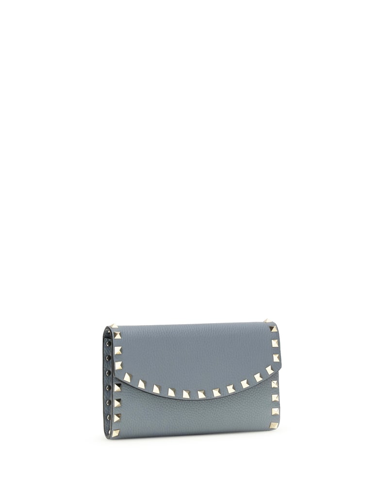 chain wallet rockstud stone grey by Selfnex