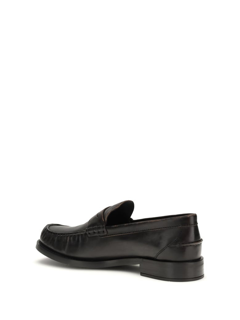 leather loafers black/tan by Selfnex