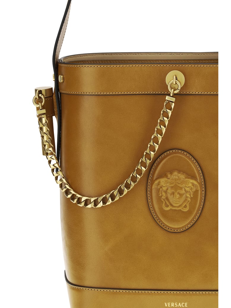 bucket bag pivot brown leather by Selfnex