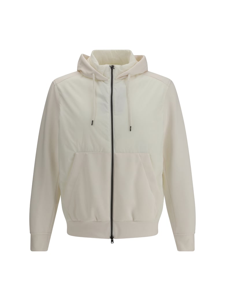 hooded jacket white by Selfnex