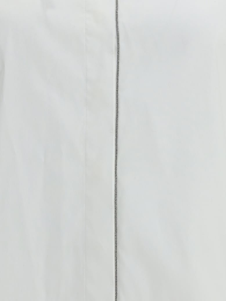 shirt embellished cotton white by Selfnex