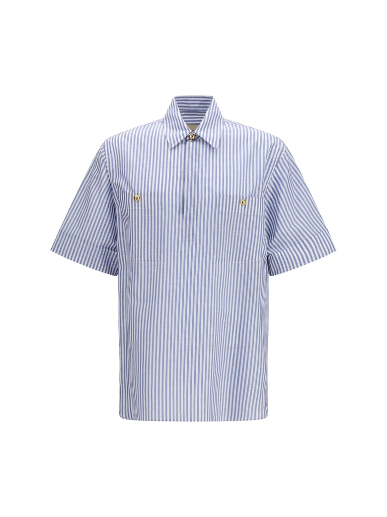 short-sleeve shirt white/navy by Selfnex
