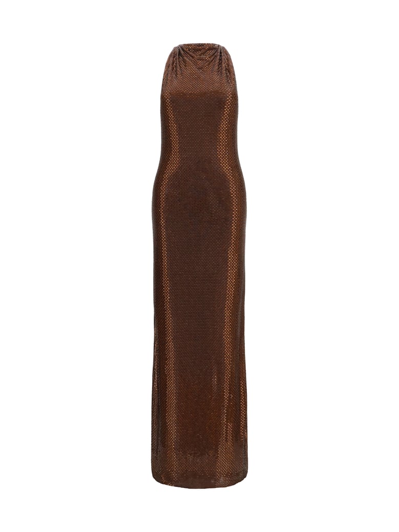 maxi dress brown by Selfnex