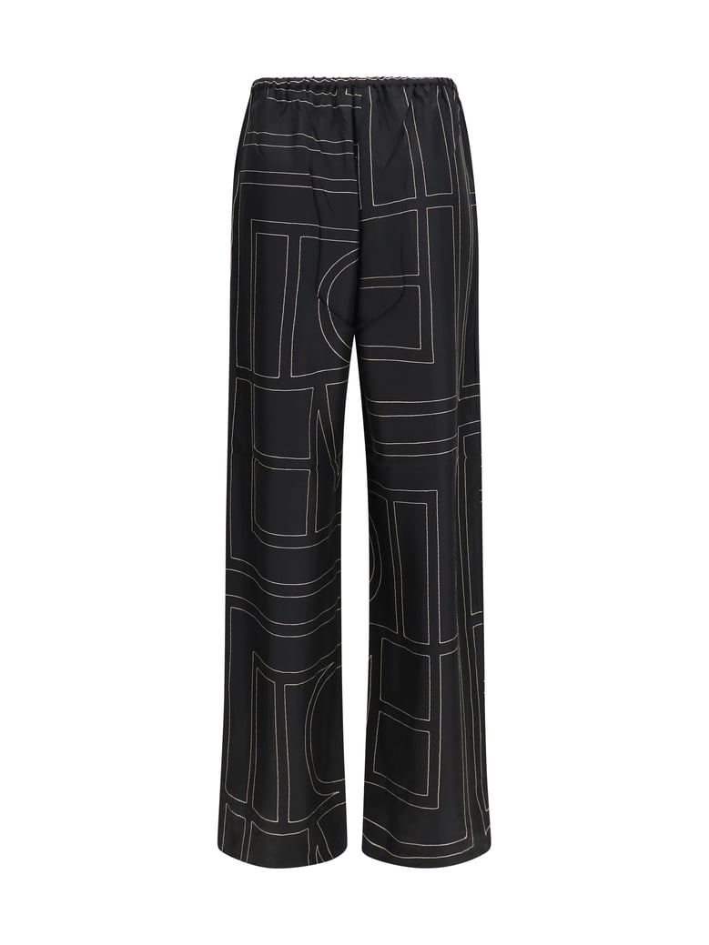 pants silk monogram by Selfnex