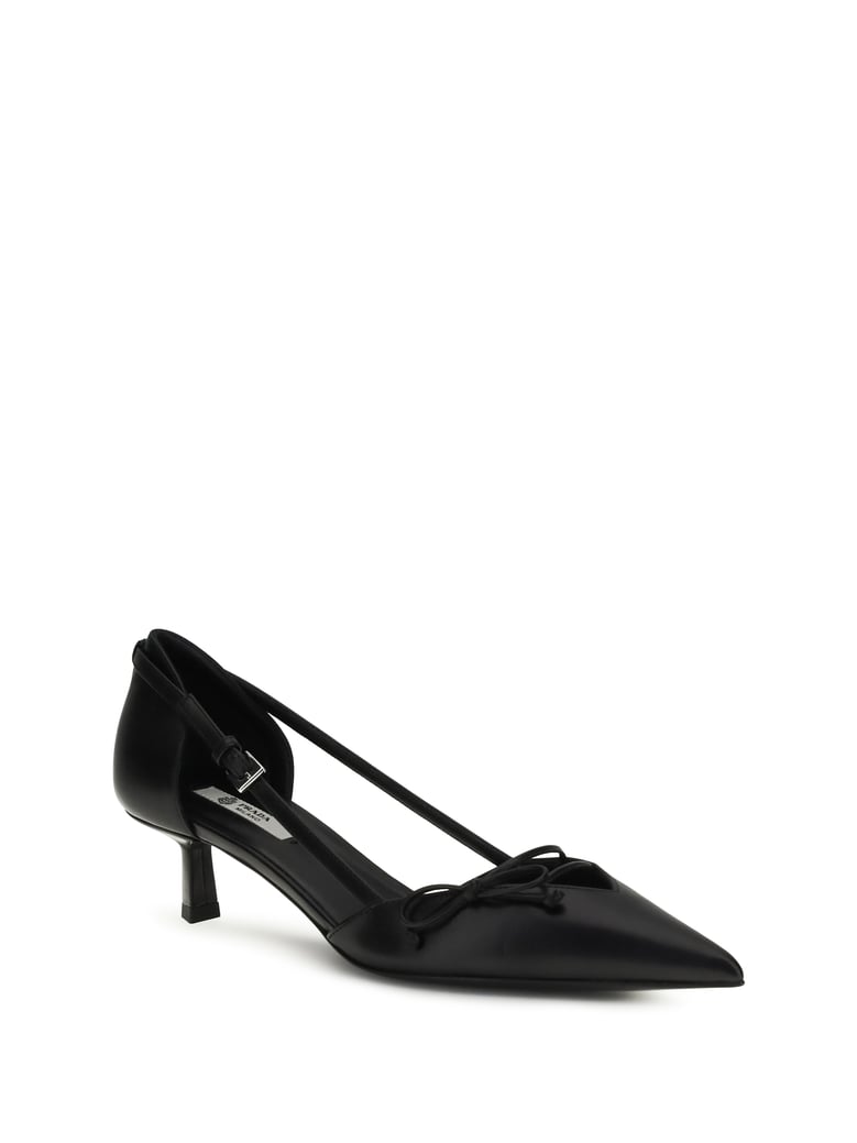 pumps side-cut black calf by Selfnex