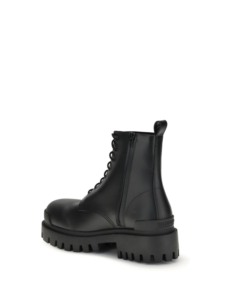 strike lace-up boots in black by Selfnex