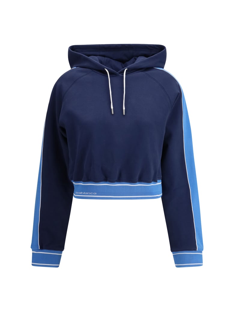 cropped hoodie navy by Selfnex