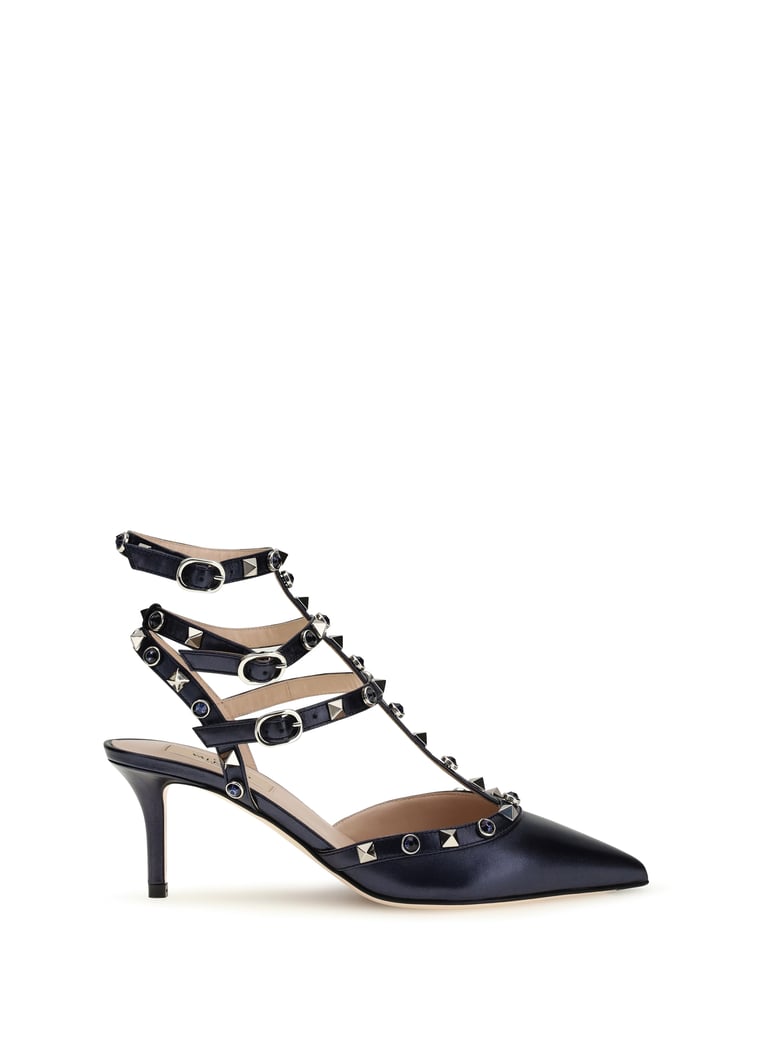 pumps rockstud laminated leather by Selfnex