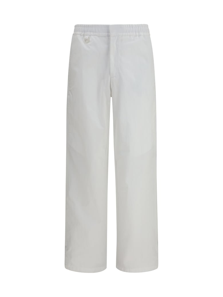 straight-leg trousers white by Selfnex