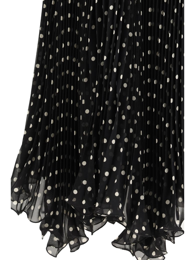 skirt silk polka-dot black/birch by Selfnex