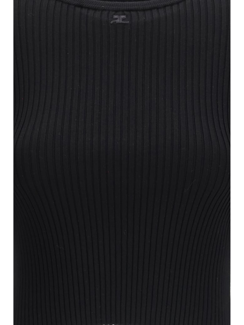 crop top ribbed black by Selfnex
