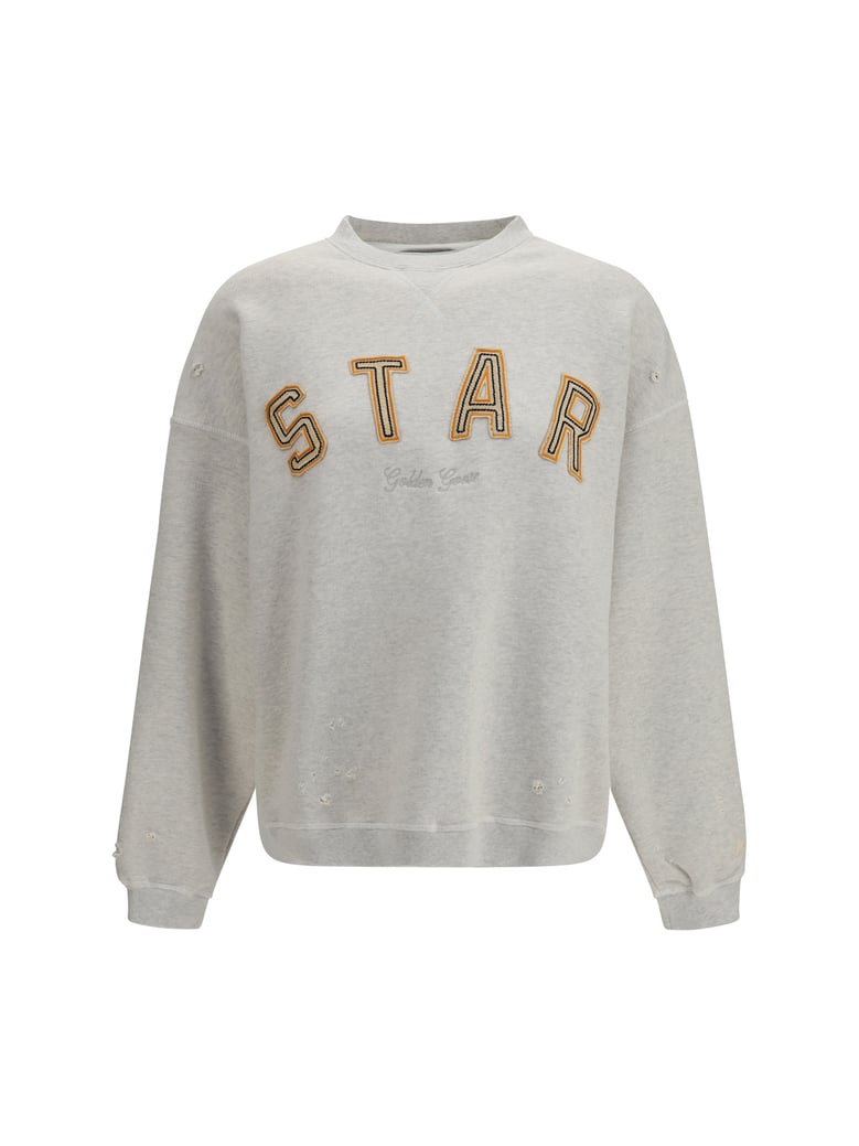 crewneck sweatshirt vintage grey melange by Selfnex