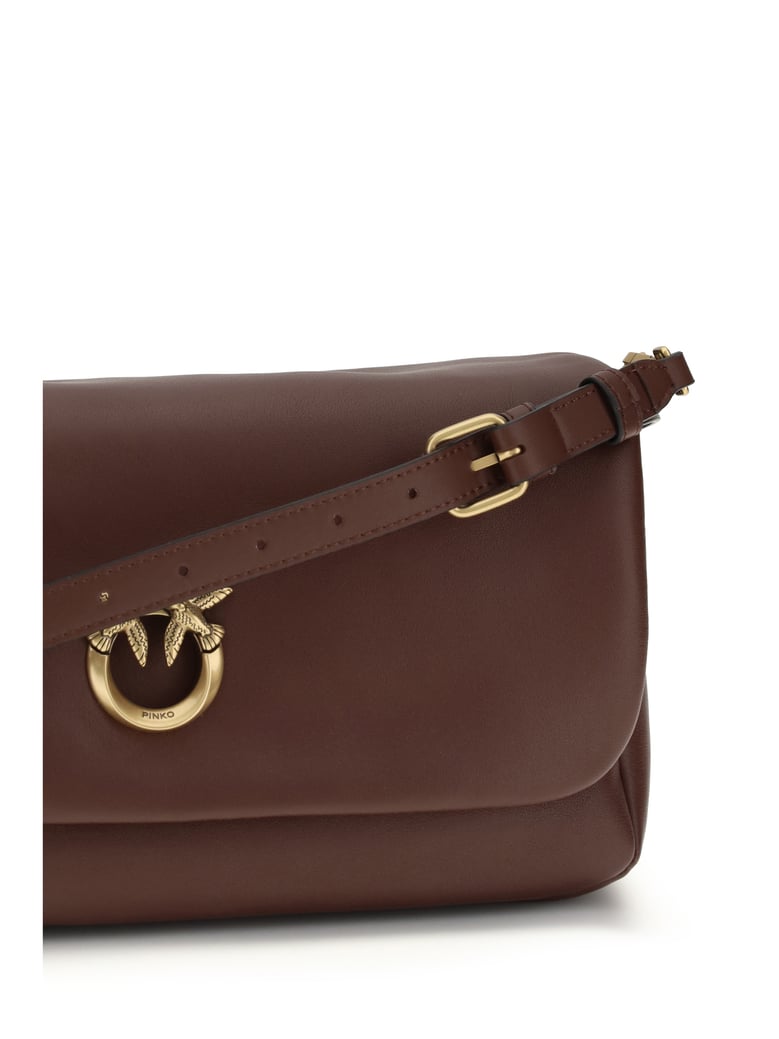shoulder bag baguette soft burgundy calf leather by Selfnex