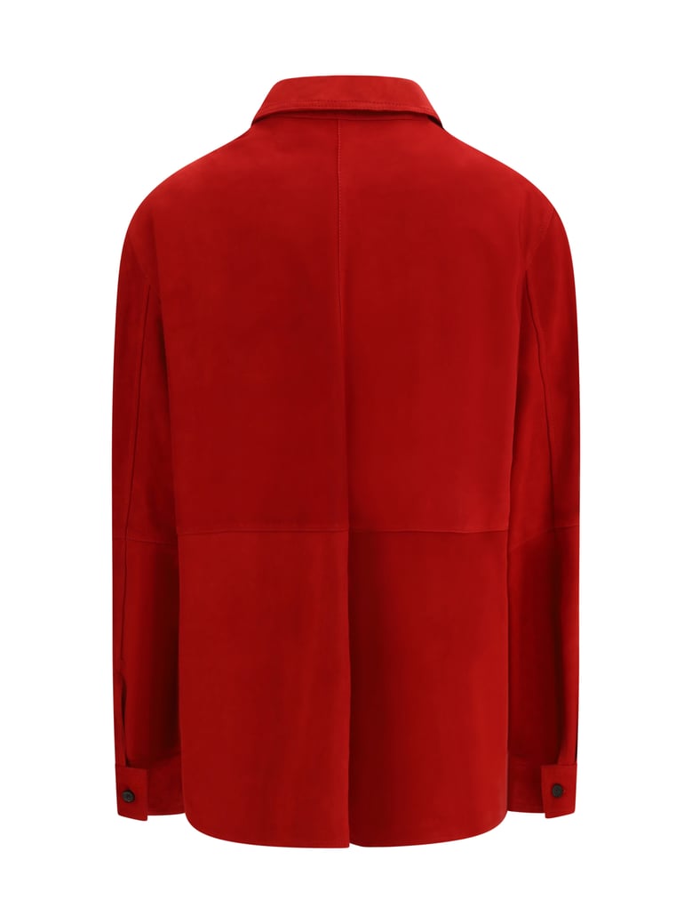 suede shirt jacket by Selfnex