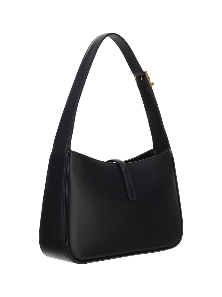 hobo shoulder bag black calf leather by Selfnex