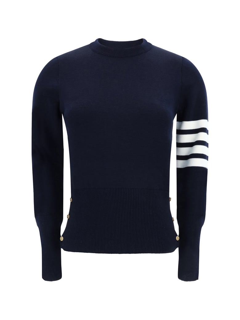 sweater virgin wool navy by Selfnex