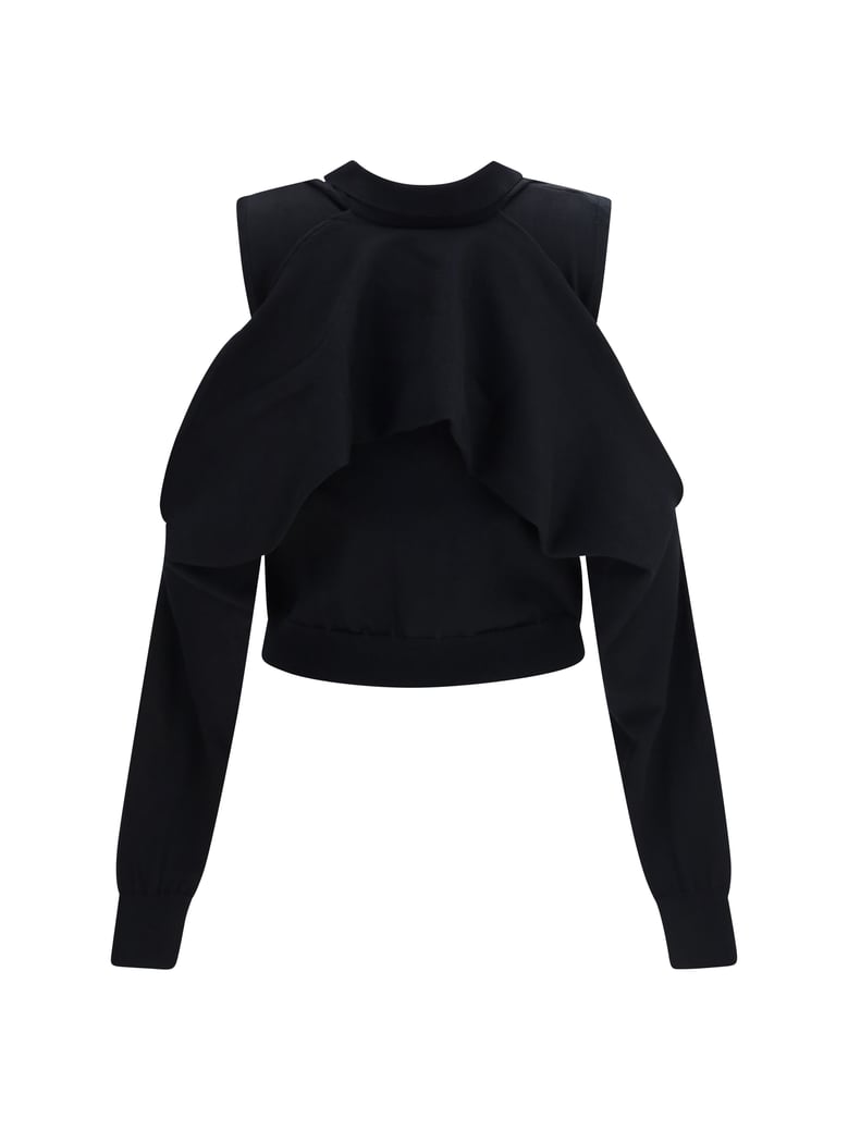 bolero cardigan black by Selfnex