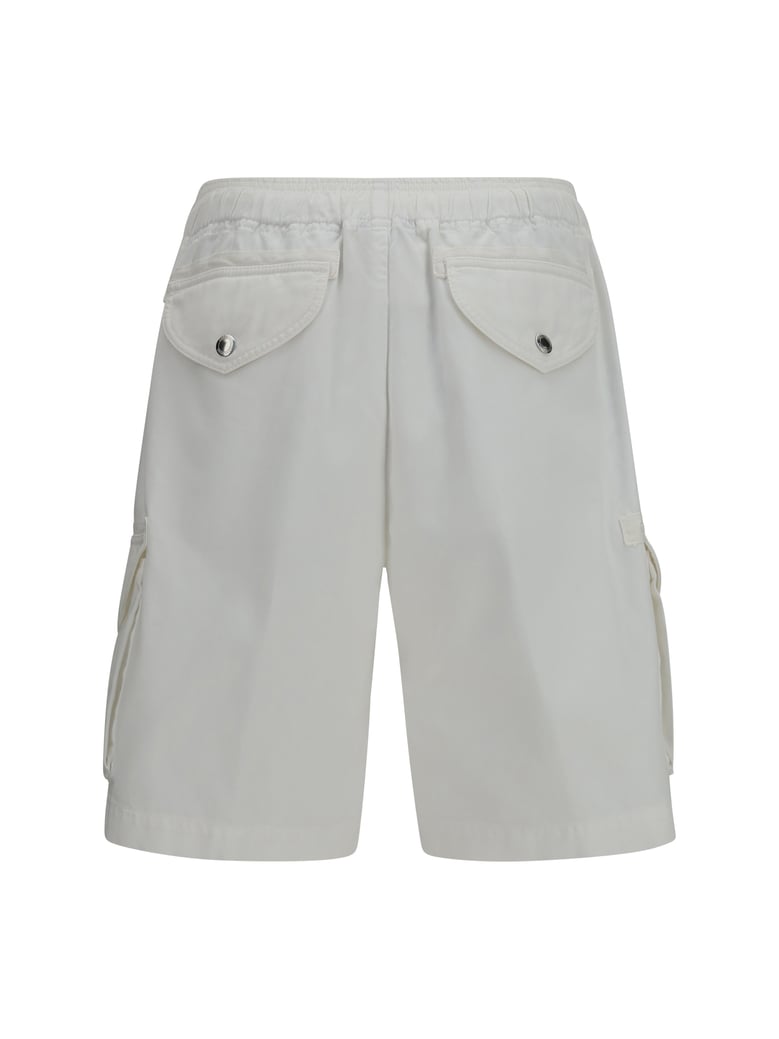 cargo shorts white by Selfnex