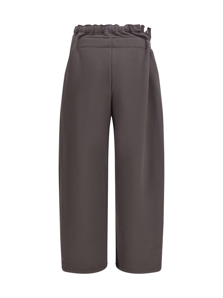 track pants buckle-belt brown by Selfnex